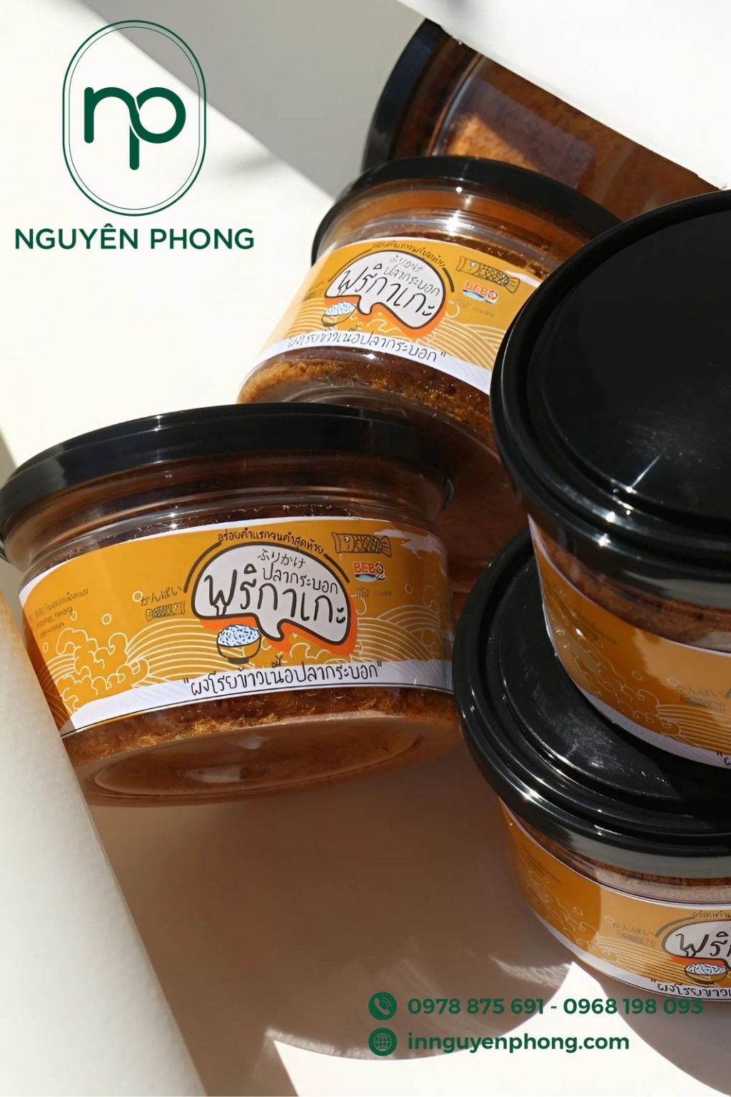 Mẫu tem nhãn ruốc cá 